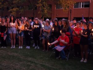 WVU students, GOP leaders turn out to pay tribute to Charlie Kirk
